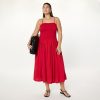 Women's Florencia Smocked Bodice Linen Maxi Dress