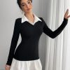 Women's Mini Sexy Dress 2025 Summer Solid Color Long Sleeve Casual Short Dress