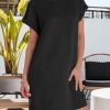 Womens Summer Dresses Fashion 2025 Short Sleeve Spring Mini Dress Casual Beach Vacation Clothes Dresses