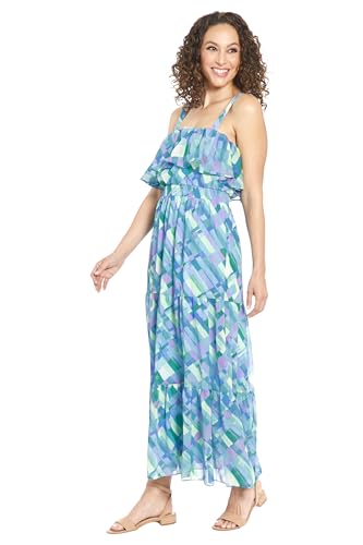 Sleeveless Square Neck Tiered Maxi Ruffle Detail | Summer Dresses for Women