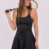41xyMqNXPNL.jpg Women's Tennis Mini Dresses Workout Built in Shorts Golf Athletic Sleeveless One Piece Summer Active Romper Dress