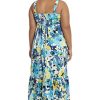Women's Cotton Smocked Back Babydoll Tiered Maxi Dress