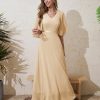 Womans Wedding Guest Formal Dress, 2025 Summer Bridesmaid Party Long Prom Church Dresses