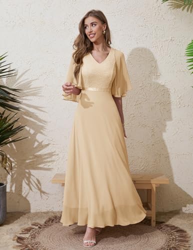 Womans Wedding Guest Formal Dress, 2025 Summer Bridesmaid Party Long Prom Church Dresses