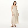 Women's Florencia Smocked Bodice Linen Maxi Dress