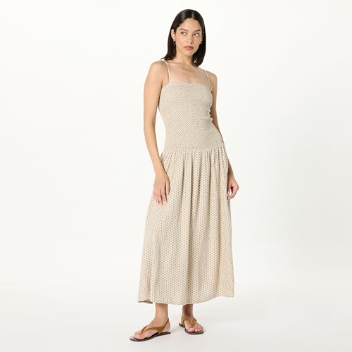Women's Florencia Smocked Bodice Linen Maxi Dress