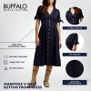 Women's Mariposa V Neck Button Front Dress 2