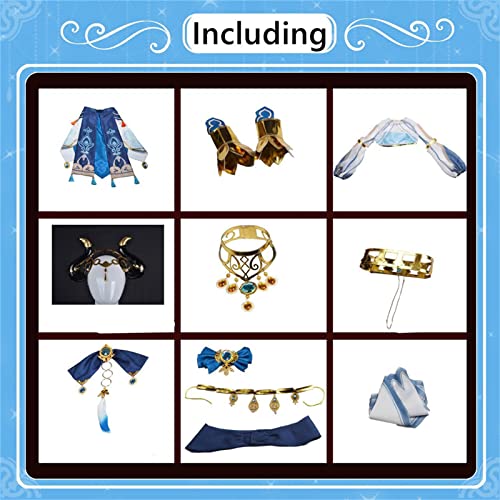 Game Nilou Cosplay Costume Halloween Party Carnival Role Play Dancing Dress Stage Outfit Women