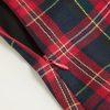 Mini Dress Plaid Checks Sleeveless Short Party Dress Scoop Neck Middle Waist Zipper Casual