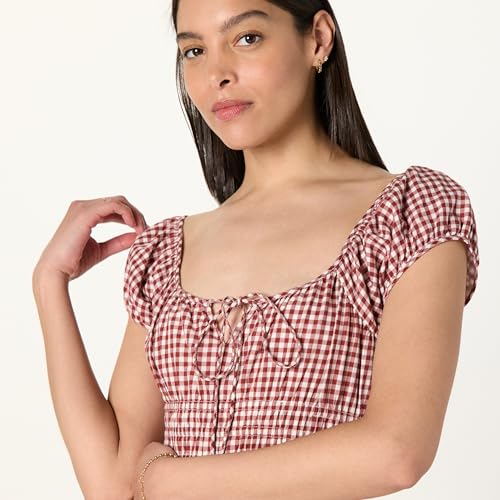 Women's Melody Cap Sleeve Tie Front Cotton Dress