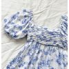 Women's Floral Dress Puff Sleeve Dress Square Neck Summer Vacation Picnic Mini Dresses