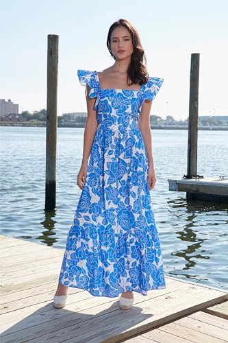 Square Neck Maxi Ruffle Detail | Summer Dresses for Women