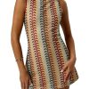 Women's Color Block Crochet Boho Bodycon Mini Dress Summer Peasant Vacation Sleeveless Tank Sundresses 2025