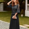 Sequin Dress for Women 2025 Mother of The Bride Dresses Wedding Guest Formal Chiffon Evening Gown