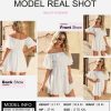Womens Off The Shoulder Summer Dresses 2025 Short Lantern Sleeve Ruffle Elastic Waist A-Line Casual Mini Dress
